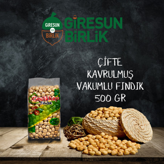 Vakumlu Çifte Kavrulmuş Fındık 500 gr